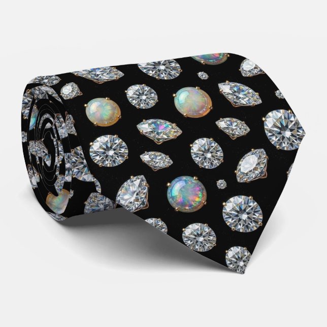 O Luxury Man | Gravata Borboleta Diamante Opala (Rolled)