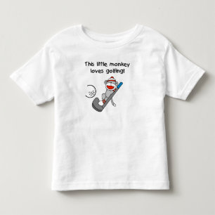 O macaco ama Golfing t-shirt e presentes
