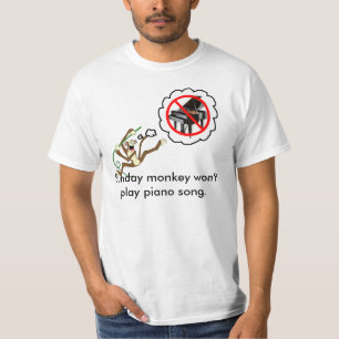O macaco de domingo não jogará o t-shirt da can