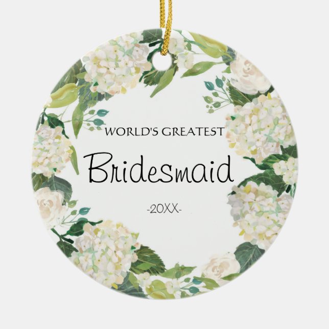 O maior ornamento de Bridesmaid do mundo (Frente)