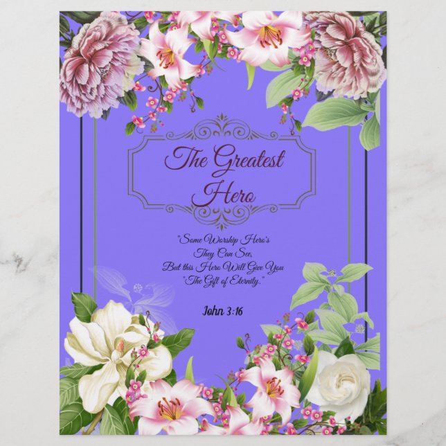 O maior poema do herói - Papel personalizado (Frente)