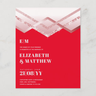 O mais baixo orçamento de casamento FLYER Convide 