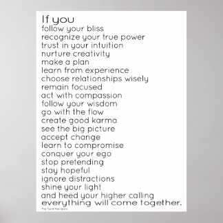 O Manifesto Tarot Poster