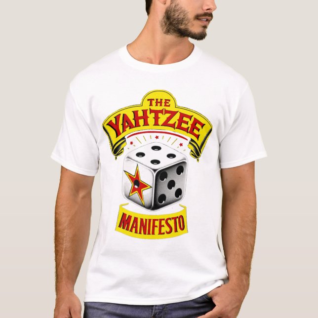 O Manifesto Yahtzee Banner T-Shirt (Frente)