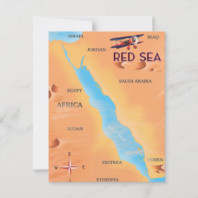 O Mapa de Viagem do Mar Vermelho (Frente)