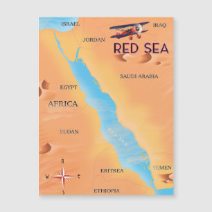 O Mapa de Viagem do Mar Vermelho
