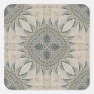 O mar de etiquetas quadradas de Okhotsk