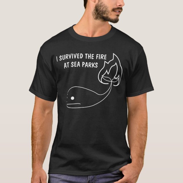 O mar estaciona a camisa (Frente)