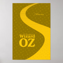 O Maravilhoso Mágico Poster Literário de OZ