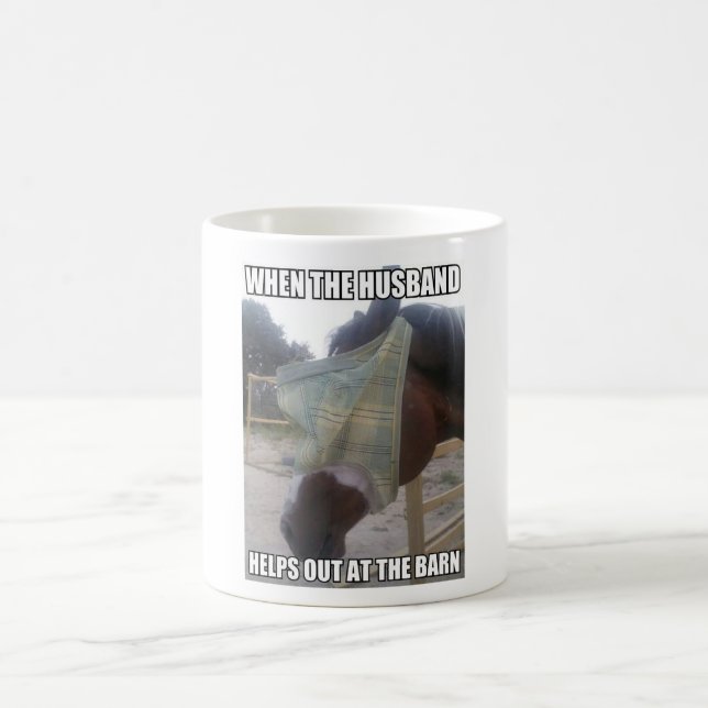O MARIDO da caneca de Meme do cavalo AJUDA PARA (Centro)