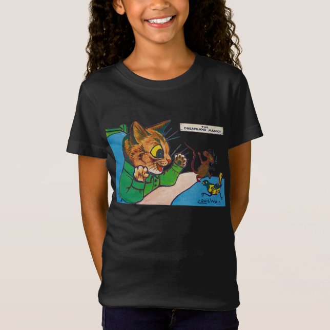 O Mascote da Dreamland, Louis Wain T-Shirt (Frente)