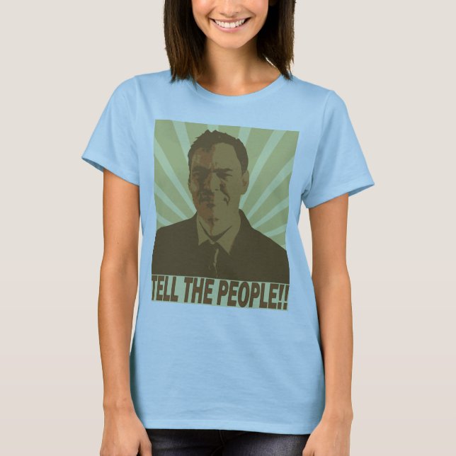 O MaxKeiser "diz as pessoas!!" Camiseta de Zazzle (Frente)