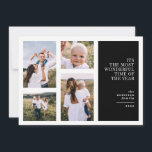 O melhor anúncio de fotos multi-natalinas do Natal<br><div class="desc">Cartão de Natal moderno,  gráfico mínimo,  com várias fotografias. Design gráfico moderno de 4 fotos com a maior maravilhosa época do ano</div>