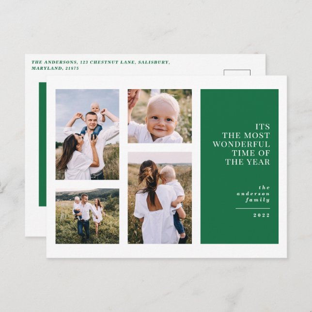 O melhor anúncio de fotos multi-natalinas do Natal (Frente/Verso)