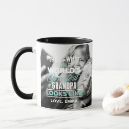 O Melhor Avô do Mundo | Caneca de Colagem de Fotos