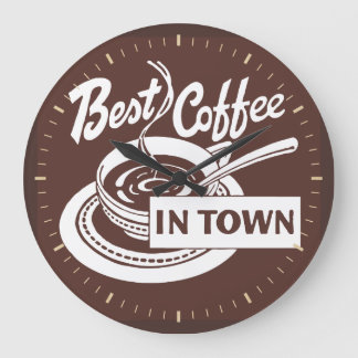 "O Melhor Café Na Cidade" - Relógio De Parede Da L