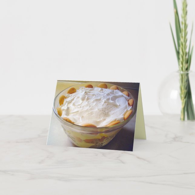 O melhor cartão de nota fácil da receita do pudim (Frente)