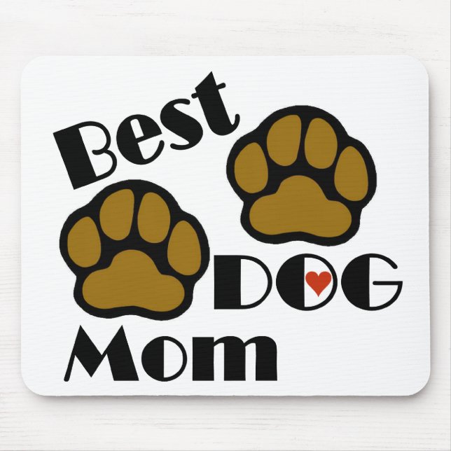 O melhor computador Mousepad da mamã do cão (Frente)