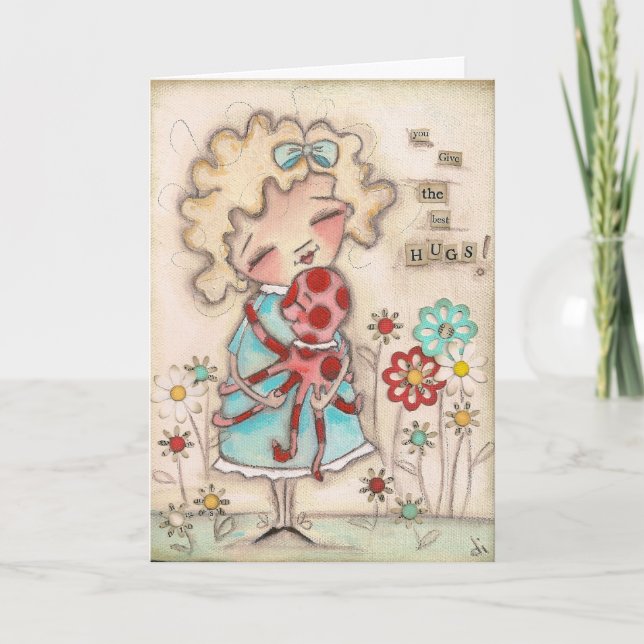 O Melhor Hugger - Cartão Saudável (Frente)