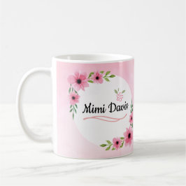 O melhor Mimi na caneca da flor do mundo