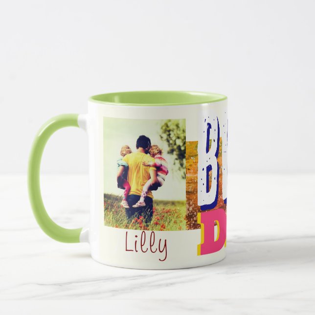 o melhor pai do mundo, a caneca colorida (Esquerda)