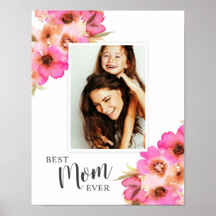 O melhor poster da foto do dia das mães da mamã