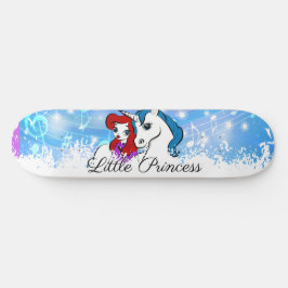 O melhor skate de Girly Unicorn - nome personaliza