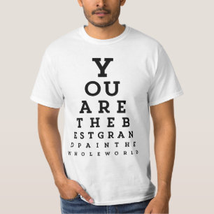 O melhor t-shirt da carta da tipografia   Snellen