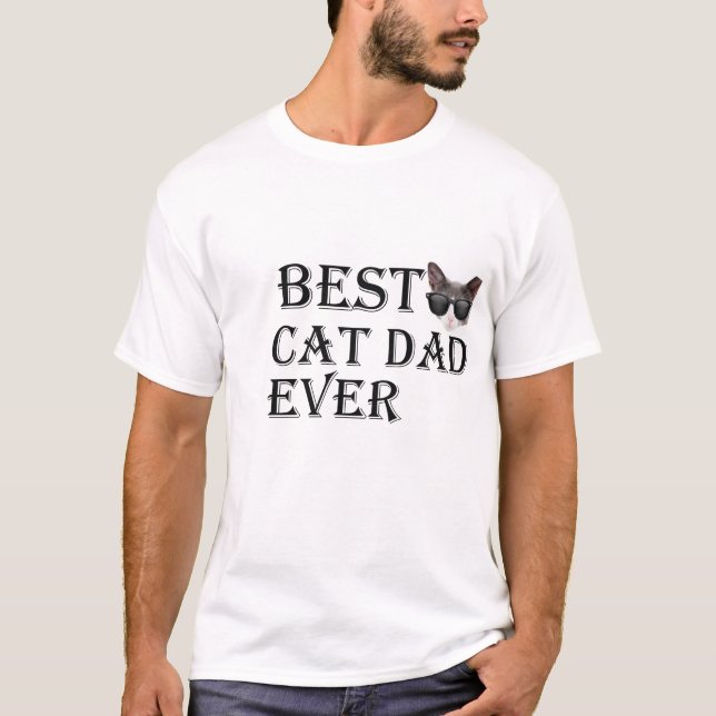 O melhor t-shirt do presente do pai do gato da (Frente)