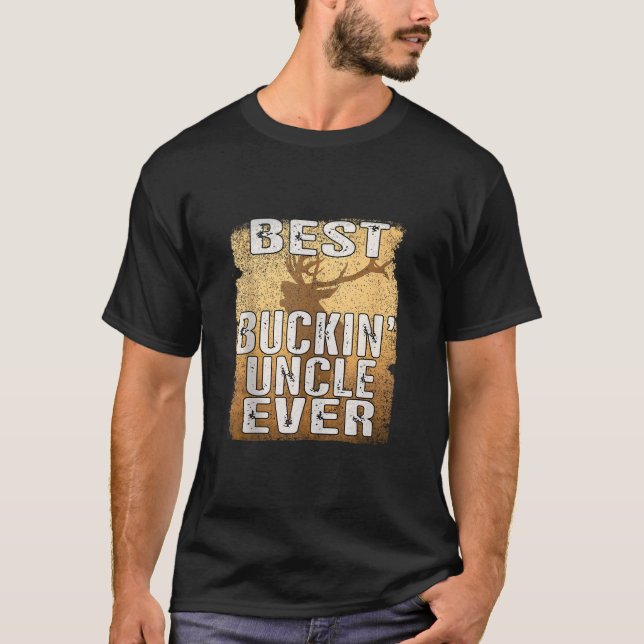 O Melhor Tio de Buckin Nunca Camisa Deer Caçando (Frente)