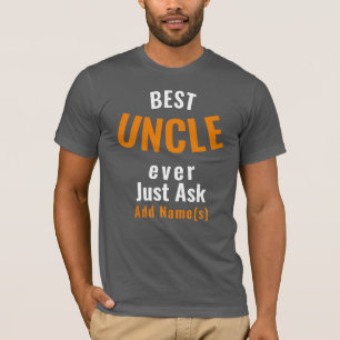 O melhor tio de sempre. Personalizar T-Shirt