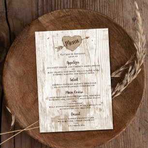 O menu cinzelado da coleção do casamento da árv