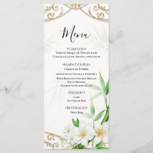 O Menu de Casamento do Jardim de Bambu Imperial Tr