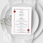 O Menu Monograma de Coleção de Casamentos de Cartõ<br><div class="desc">Celebre em estilo com estes cartões de cardápio de na moda e muito modernos. Esta design é fácil de personalizar com a sua redação de eventos especiais e os seus convidados ficarão entusiasmados quando virem estes menus fabulosos.</div>