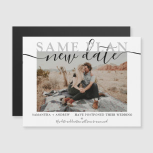 O mesmo plano, nova data, fotografia de tipografia