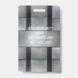 O metal inspirou o crachá do empregado