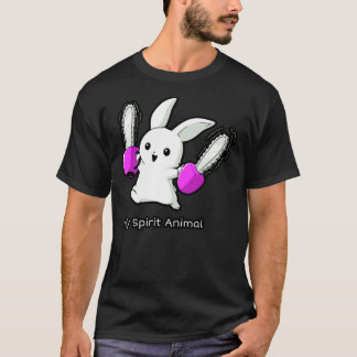 O meu coelhinho é bonito, mas Psicopata, camiseta