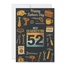 O Meu Pai É Um Presente De Cartões Planas De 52 Di