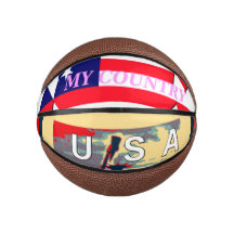 O meu país, o jogo de basquete dos EUA