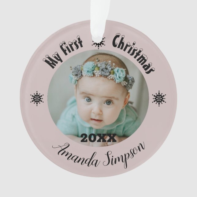 O meu primeiro Ornamento Fracionado ao Floco de Ne (Frente)