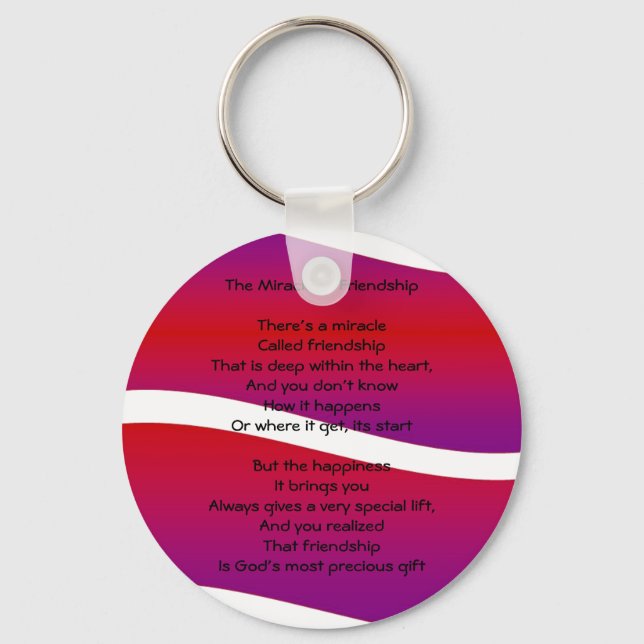 O Milagre da chaveiro da Amizade (Frente)