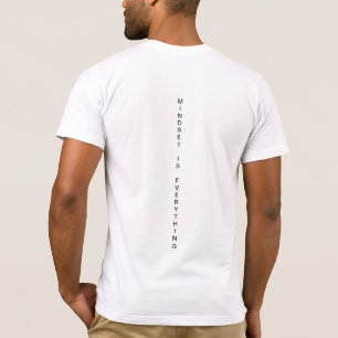 O Mindset é tudo o t-shirt branco do quebra-cabe