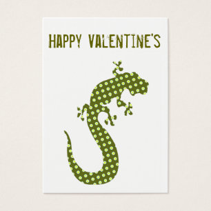 O Minicard dos namorados do lagarto verde