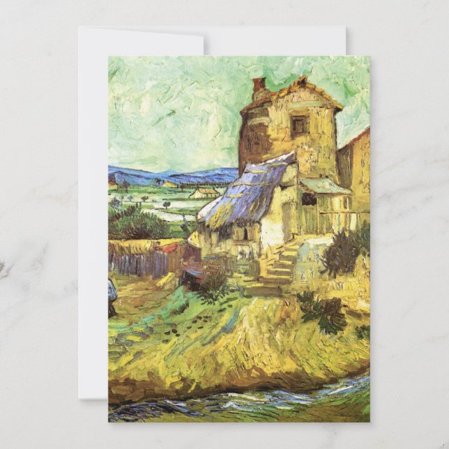 O Moinho Antigo por Vincent van Gogh (Frente)