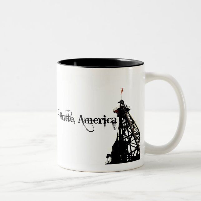 O montículo, América dois tonificou a caneca de (Direita)