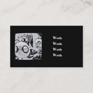 O morto vivo brinca o cartão de visita