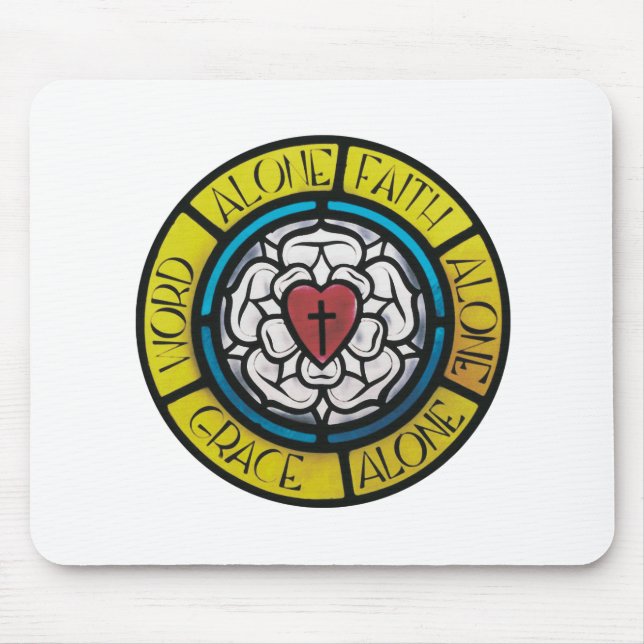 O Mousepad cor-de-rosa de Luther (Frente)
