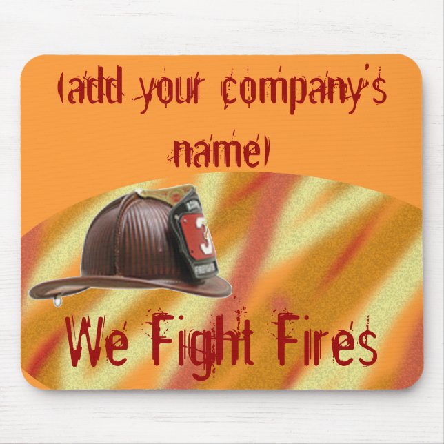 O Mousepad do bombeiro personalizado (Frente)