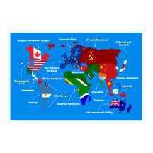 O mundo, de acordo com a poster europeia