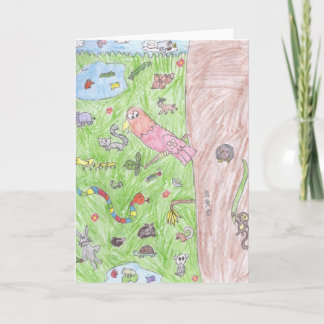 O mundo de Brooke do cartão dos animais